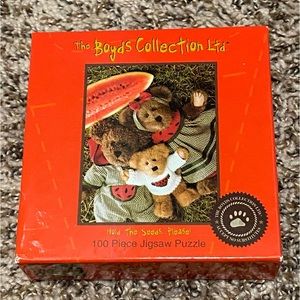 NEW Boyds Bears 100 pc Jigsaw Puzzle Hold the Seeds, Please!